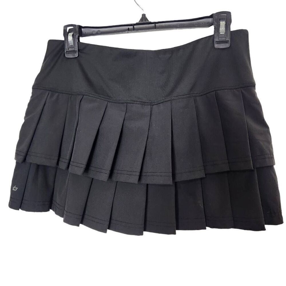 Bolle high performance skort black tiered pleated size medium